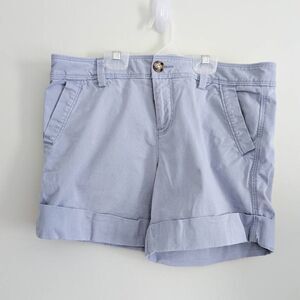 Old Navy Women's Gray Mid Rise Chino Shorts